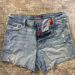 Lucky Brand Distressed Light Blue Jean Shorts